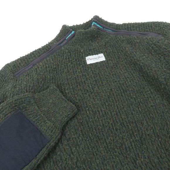 DIOR Homme 23SS 383m640at547 100% Wool Couture Casentino Elbow Patch Turtleneck - Picture 2 of 7